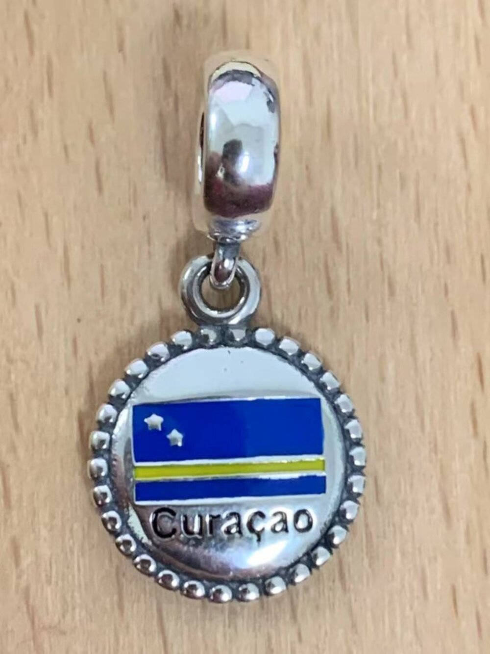 Pandora Curacao Flag Charm, S925 Silver Jewelry Bracelets